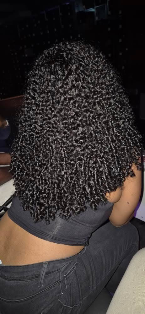 Pixie curls half wig